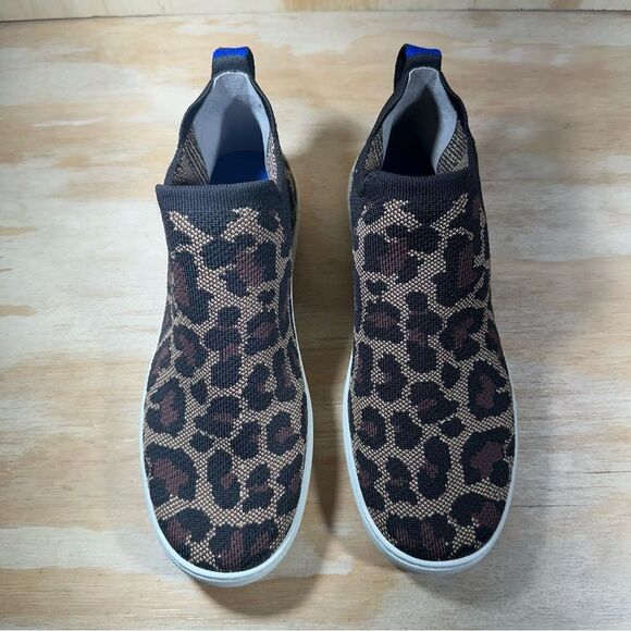 Rothy’s Wildcat Chelsea Animal Print Slip-On Sneakers Women’s Size 9 - Picture 2 of 6